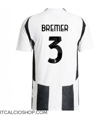 Juventus Gleison Bremer #3 Prima Maglia 2024-25 Manica Corta